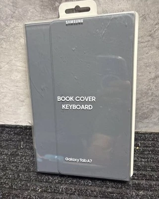 Samsung Galaxy Tab A7 Book Cover Keyboard, Gray EF-DT500UJEGUJ Sealed - Image 1 of 4