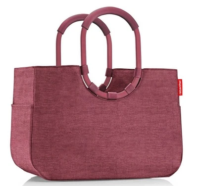 reisenthel loopshopper Tasche L Einkaufstasche Korb twist maroon OR3104 - Bild 1 von 3
