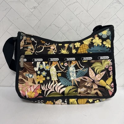Bolso Bandolera LeSportsac Hawaii Estampado Raro Japón Usado en Excelente Condición Foto 1 de 4