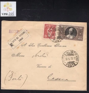 VPH_246. VATICAN. 1932 letter w. GARDEN & MEDALLION stamp. Sc. 19,30. - Picture 1 of 1