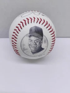FACSIMILE AUTOGRAPHED BASEBALL MLB PHOTO FOTOBALL BALL  BIG HURT FRANK THOMAS - Picture 1 of 4