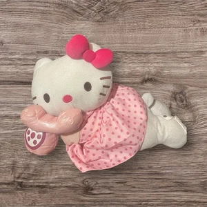 Hello Kitty weiches Kissen Telefonieren Plüschtier Stofftier 19 cm groß - Bild 1 von 7