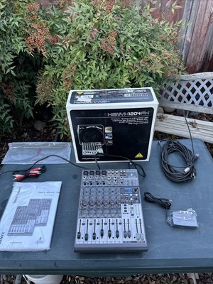 Behringer Xenyx 1204FX Analog Audio Mixer 12 Ch 4 Mic Preamps Tested Working - Image 1 of 4