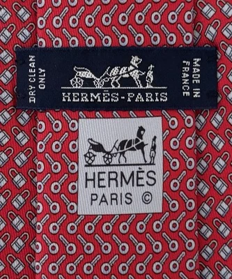 Hermes  Tie 625993 TA. Silk 100% . Authentic. Excellent Condition. - Image 1 of 4
