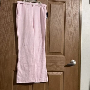 New Large Girls Pink Roll Down Top Elastic Waist With Draw String Sweats Pockets - Picture 1 of 3
