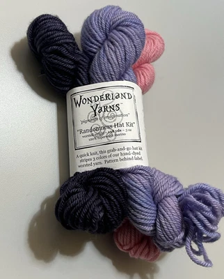 Wonderland Yarns RANDONESS HAT KIT 100% Super Wash Merino 3oz - Image 1 of 4