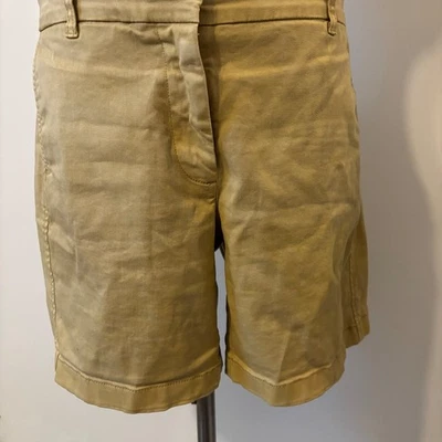 Pantalón Corto Chino J.Crew Mujer Clásico Preppy Náutico Costero 7" Elastizado Frente Plano 8 Foto 1 de 4