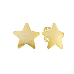 Sheila Fajl Lana Stern Ohrstecker in gebürstet vergoldet - Bild 1 von 12