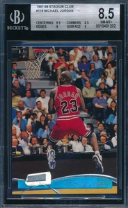 Michael Jordan 1997-98 Topps Stadium Club BGS 8.5 Card #118!  TOUGH! - Bild 1 von 2