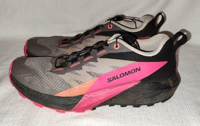 Zapatos de senderismo Salomon Sense Ride 5 rosa ciruela brillante para mujer talla 7,5 NECESITAN LIMPIAR Foto 1 de 4