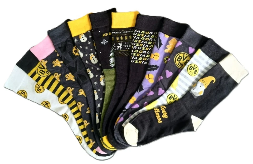 Borussia Dortmund Weihnachtssocken Socken Strümpfe verschiedene Design - Bild 1 von 1