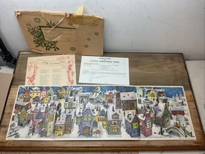 Christmas Advent Calendar 1954 Made in Germany U. S. Zone 27" x 8.5" Shf3 - Picture 1 of 14