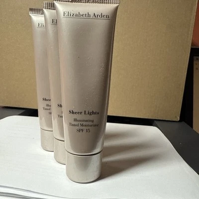 Elizabeth Arden Sheer Lights Crema Hidratante Iluminadora Tintada FPS 15, NUEVO SIN CAJA ELEGIDO Foto 1 de 4
