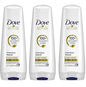 Dove Ultra Care Conditioner 3 Pack Intensive Repair for Damaged Hair 12 oz - Picture 1 of 4