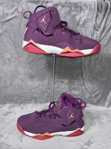 Nike Air Jordan True Flight Mädchen 7Y Turnschuhe lila orange Trauben 342774-517 - Bild 1 von 6