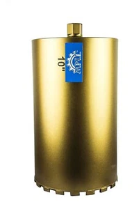 10" Wet #30/40 Grit Diamond Core Drill bit 1-1/4"-7 Thread, Concrete & Granite - Picture 1 of 4