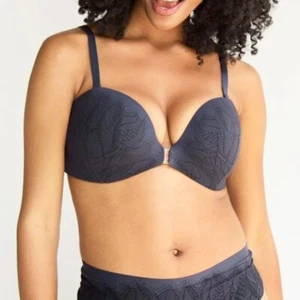 Evelyn & Bobbie Smooth Lace Bustier Bra Size 38DD - Picture 1 of 8