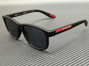 PRADA LINEA ROSSA PS 06YS DG002G Black Grey Polarized Men's 56 mm Sunglasses - Picture 1 of 5