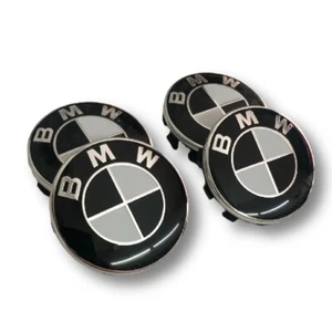 Per BMW 4PCS Ø56mm Coprimozzi Hubcaps wheel Centre caps Dopo il 2020 Nero Bianco - Zdjęcie 1 z 6