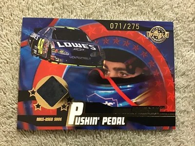 2004 Wheels JIMMIE JOHNSON #48 Lowes Pushin Pedal Race Used Shoe # 71/275 - Image 1 of 4
