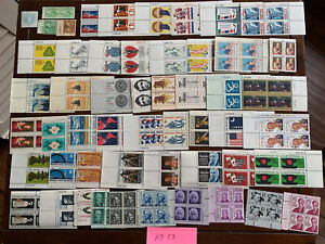 NHR US 73 USA Stamps MNH SCV About $50 Singles, Block, Plate Blocks FV $10.93