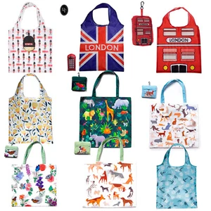Bolso de compras plegable reutilizable ecológico para compras de comestibles de por vida con bolsa - Imagen 1 de 79