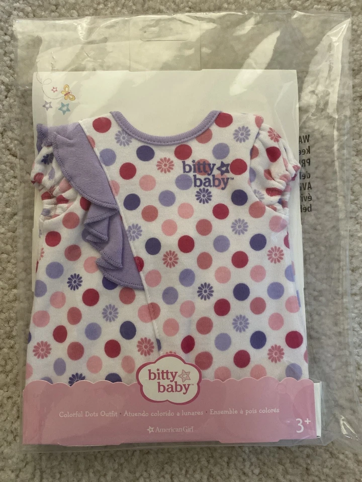 American Girl Bitty Baby Colorful Dots Starter Blanket Gr8 4 Valentines