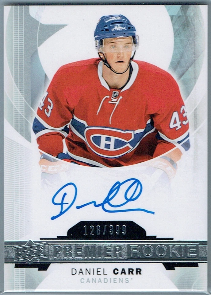 2015-16 UPPER DECK PREMIER #67 DANIEL CARR AU RC #128/399 - Image 1 of 1