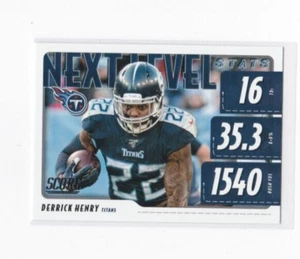 DERRICK HENRY 2020 PANINI SCORE FOOTBALL NEXT LEVEL STATS INSERT CARD-SHIPS FREE - Picture 1 of 24
