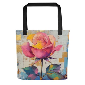 Rose Graffiti V6 Tote Bag - Picture 1 of 1