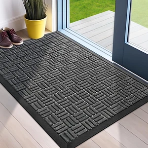 Front Door Mat, Heavy Duty Durable Welcome Mat for Outdoor Indoor, Dirt Trapper - Picture 1 of 12