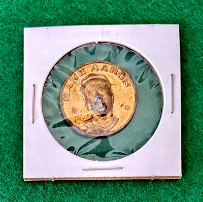 1969 年 Citco Gas Hank Aaron 百年系列硬币。 状况极佳 — 第 1/2 张图片