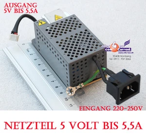 5V 5 VOLT 5,5 A NETZTEIL POWER SUPPLY ADAPTOR TOP10275UC0Y AUCH FÜR DAUERBETRIEB - Bild 1 von 4