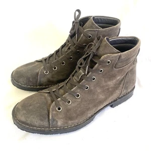 John Varvatos Portland Monkey Gray/Brown Boots Size 12 M Suede Lace Up - Picture 1 of 12