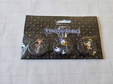 Kingdom Hearts III Three Button Pin Set Sora Donald Goofy Square-Enix Disney