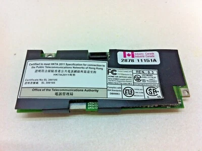 Apple PowerBook G4 M7952LL/A M5884 Titanium Laptop 56K Modem U01M065.00 - 6 - Image 1 of 2