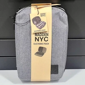 Madden NYC Bolsa Electrónica Estuche Impermeable Gris Accesorio Electrónico Organizador - Imagen 1 de 6