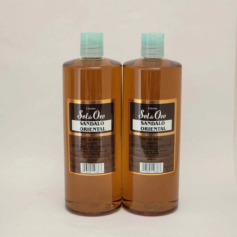 Sol de Oro Sandalo Oriental Cologne 32 fl oz Oriental Sandalwood Lot of 2 Bottle - Image 1 of 1