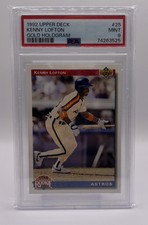 1992 Upper Deck Star Rookie Gold Hologram Kenny Lofton #25 PSA 9 MINT ASTROS