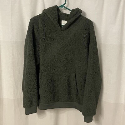 American Eagle AEO Fleece Pullover Hoodie Army Green women’s size medium Olive - Image 1 of 4