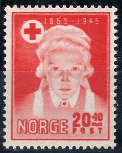 2994 Norway 1945, NK 342, Red cross anniversary surtax MNH, Mi 307. Sc#B42