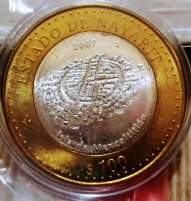 2007 MEXICO 100 PESOS ESTADO DE  NAYARIT - Image 1 of 4
