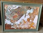 Abstraktes Öl auf Leinwand von Gregory Smith, Sonnenuntergang, Aroostock County, Maine