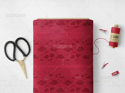 KUNSTLEDER Stoff Bezugsstoff Polster Reptil 3D Schlangen Look FUCHSIA EUR19,98/m - Bild 1 von 2