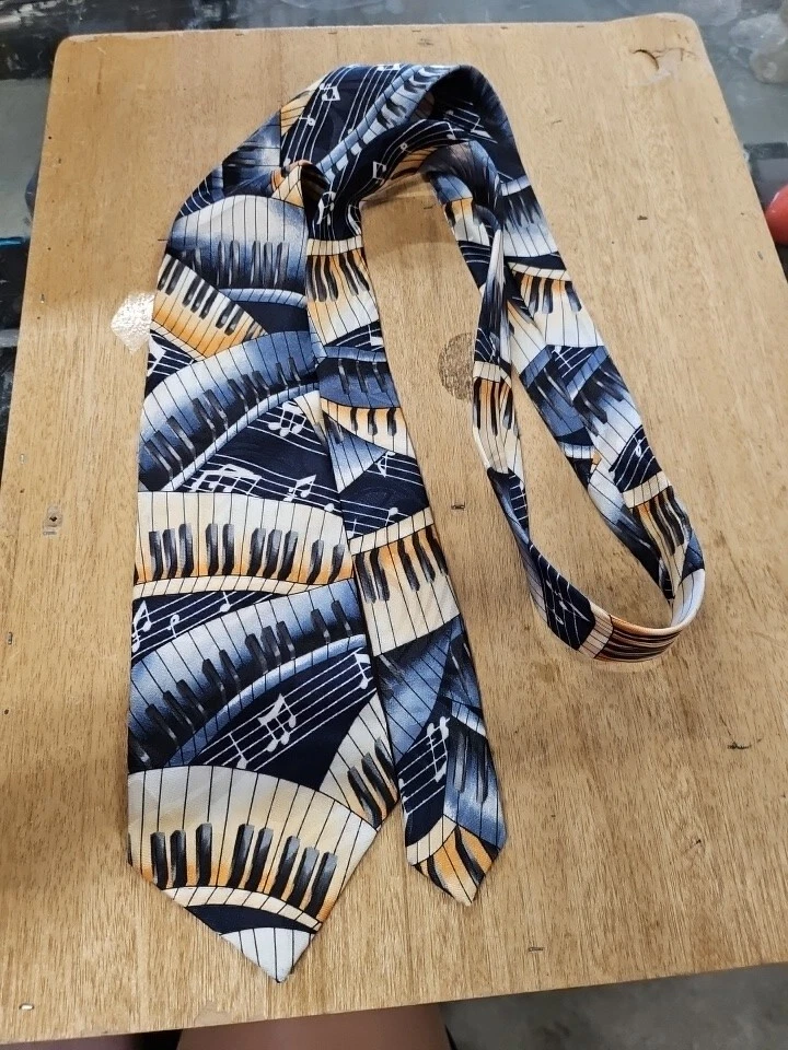 Fratello Piano Print Tie - Image 1 of 3