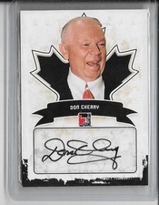 DON CHERRY 2011 IN THE GAME CANADIANA AUTOGRAPH AUTO -BRUINS!!!