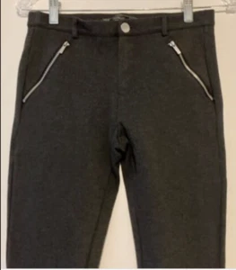 Trafaluc Damen Hose Grau Größe S Skinny Reißverschlüsse Zara - Bild 1 von 7