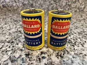 Better Ballard Heavy Duty 2 Vintage antike Taschenlampe Batterien auslaufsicher USA - Bild 1 von 5