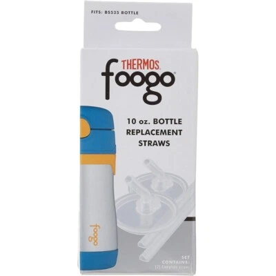 Replacement Straws for THERMOS Foogo 10-Ounce Bottles, Set of Two Straws - BS535 - Image 1 of 3