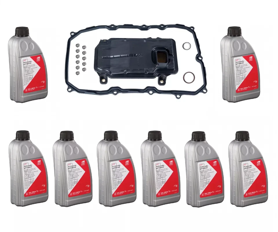 Kit de serviço de transmissão 8L ATF fluido + filtro + vedações para AUDI Q7 (2011-2015) - Imagem 1 de 2